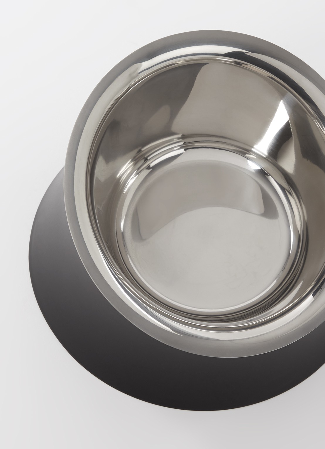 Alessi Wowl voerbak voor honden 21 cm - voorkant 2 zwart