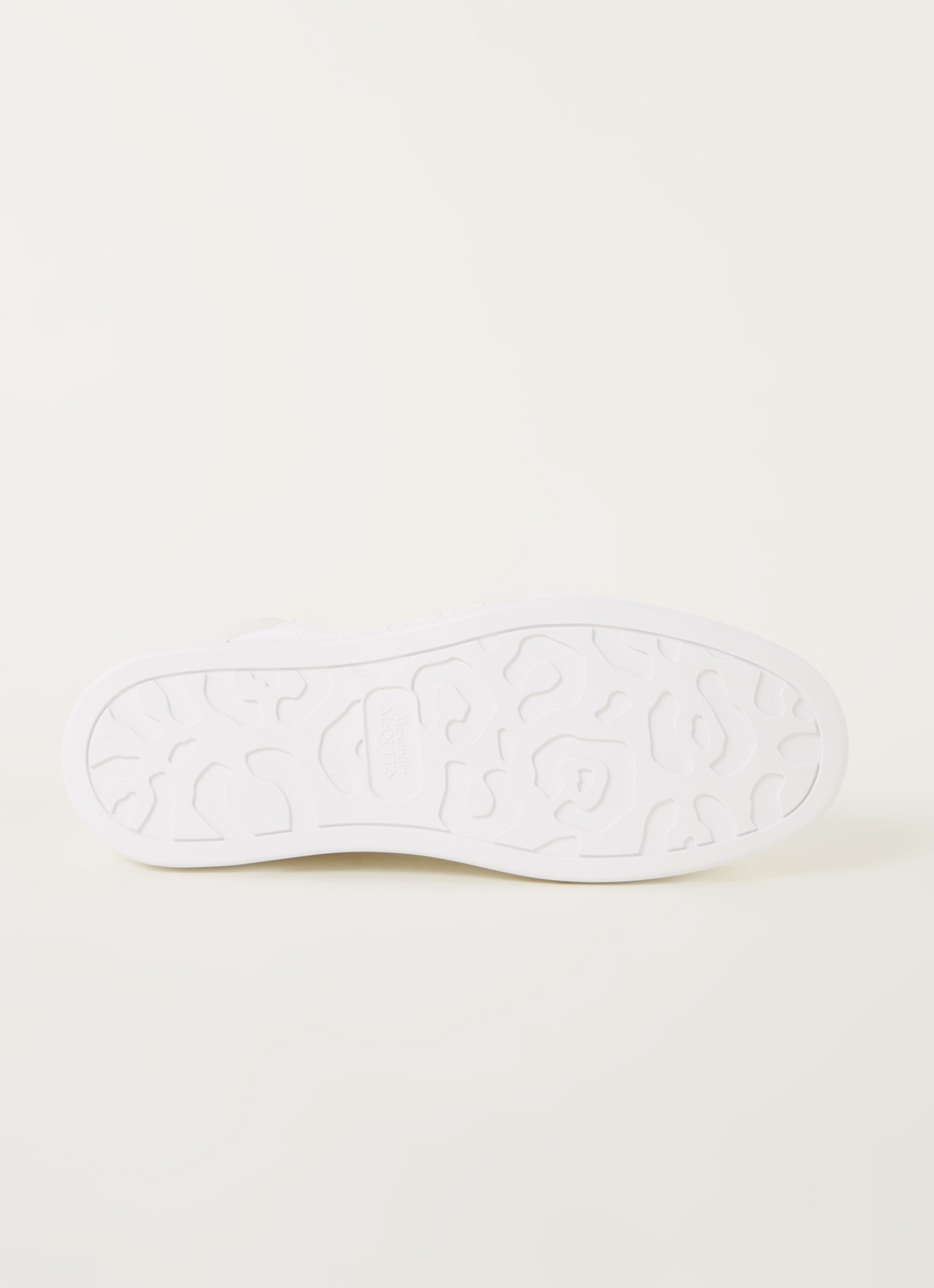 Alexander McQueen Deck Plimsoll sneaker van canvas met suède details - detail 7 gebroken wit
