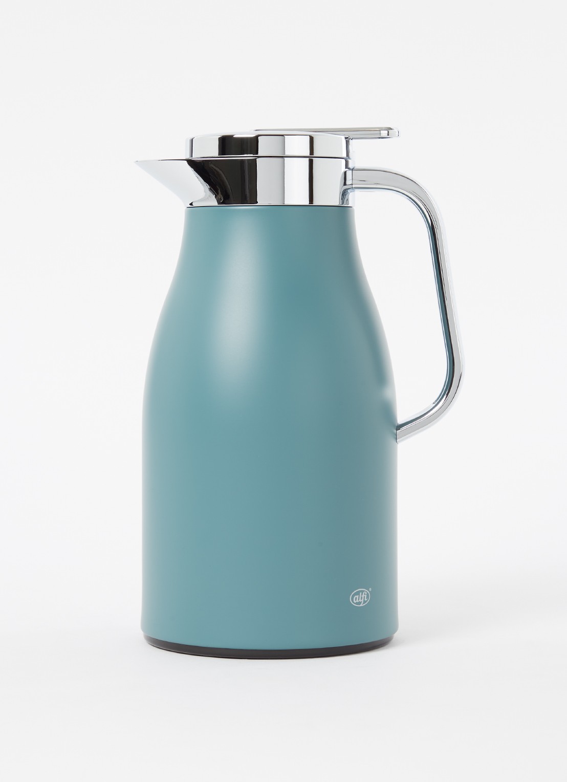 Alfi Thermoskan Skyline 1,0 liter  - voorkant 3 staalblauw