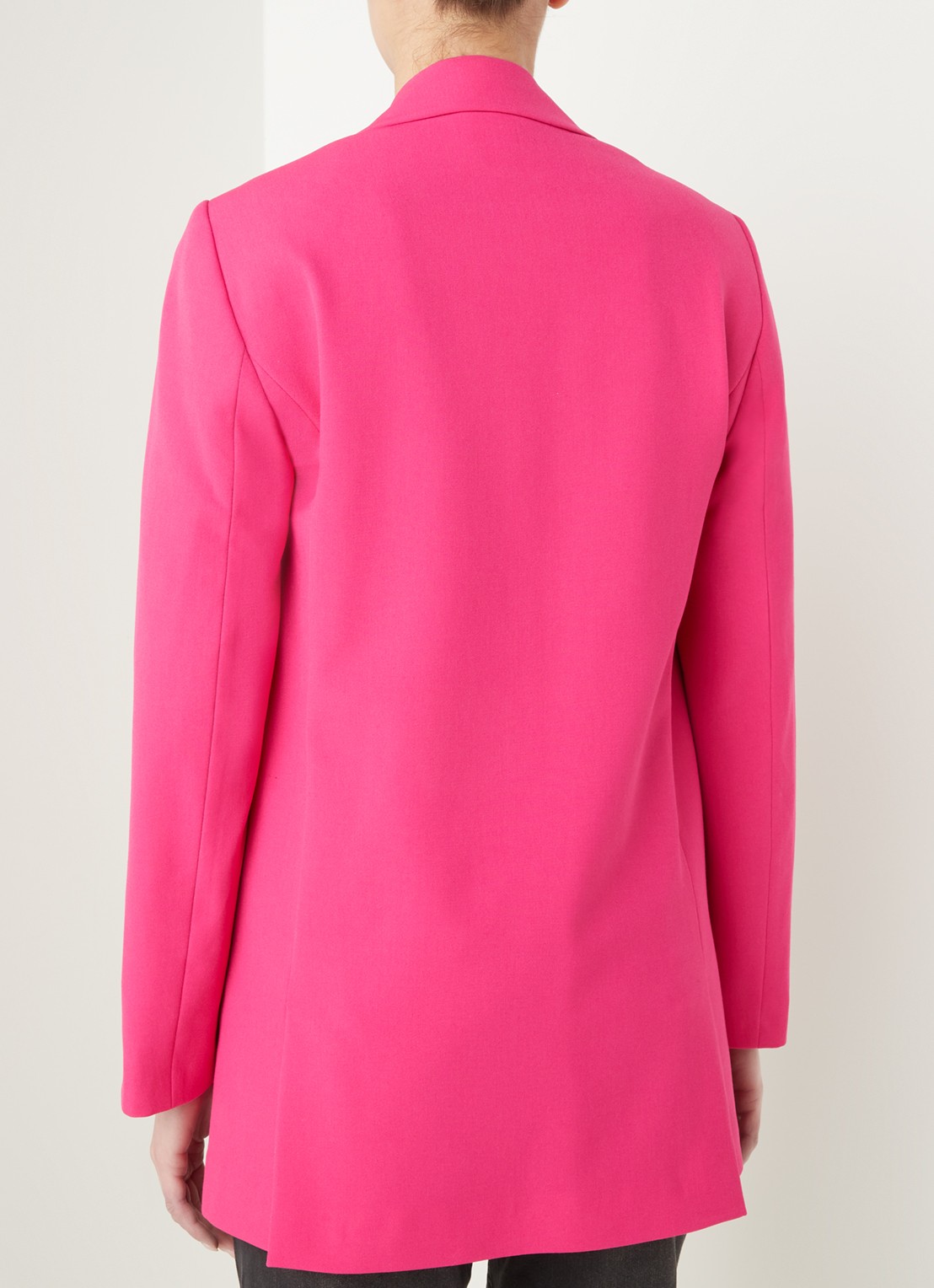 Alix The Label Longline blazer met klepzakken - achterkant 3 roze