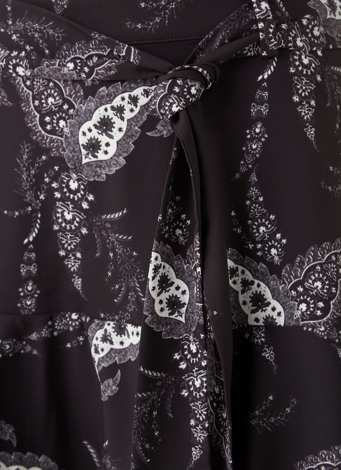 ALLSAINTS FRIDA KASHMIR SKIRT (WS081T) - detail 2 zwart