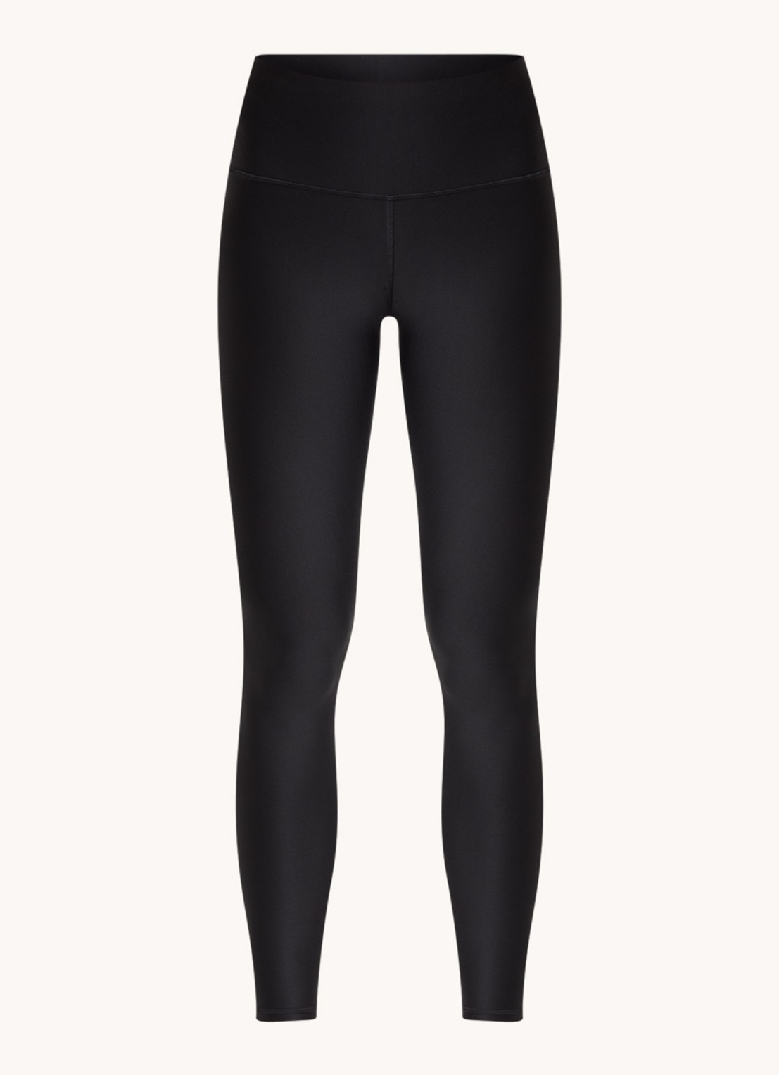 Alo Yoga High waist trainingslegging met logo - voorkant 2 zwart