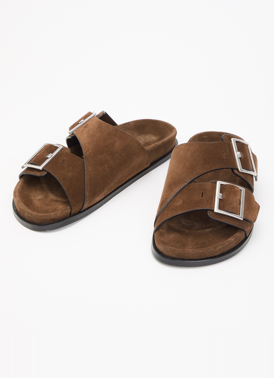 ALOHAS Alba slipper van suède - detail 2 bruin