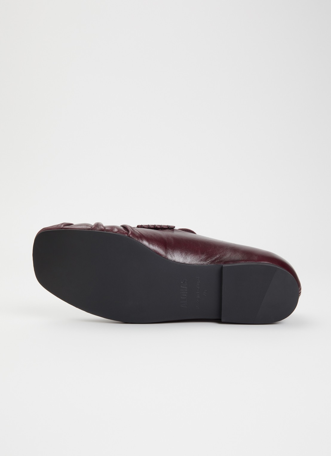 ALOHAS Aven loafer van leer - detail 4 bordeauxrood