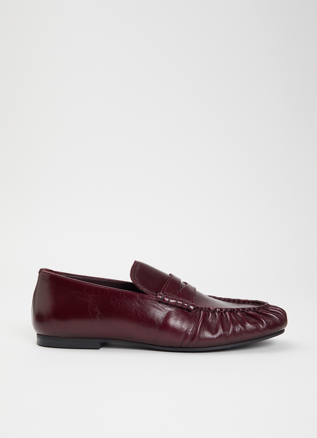 ALOHAS Aven loafer van leer - voorkant bordeauxrood