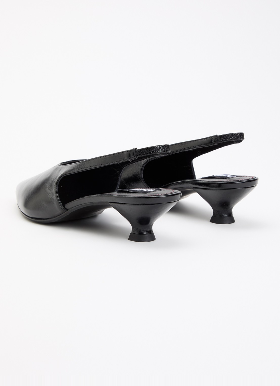 ALOHAS Eros slingback van leer - achterkant zwart