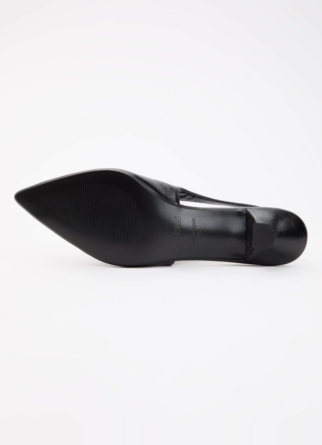 ALOHAS Eros slingback van leer - detail 4 zwart