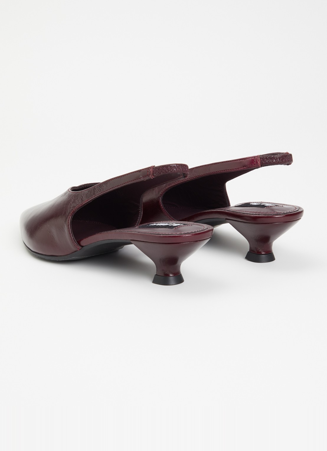 ALOHAS Eros slingback van leer - achterkant bordeauxrood