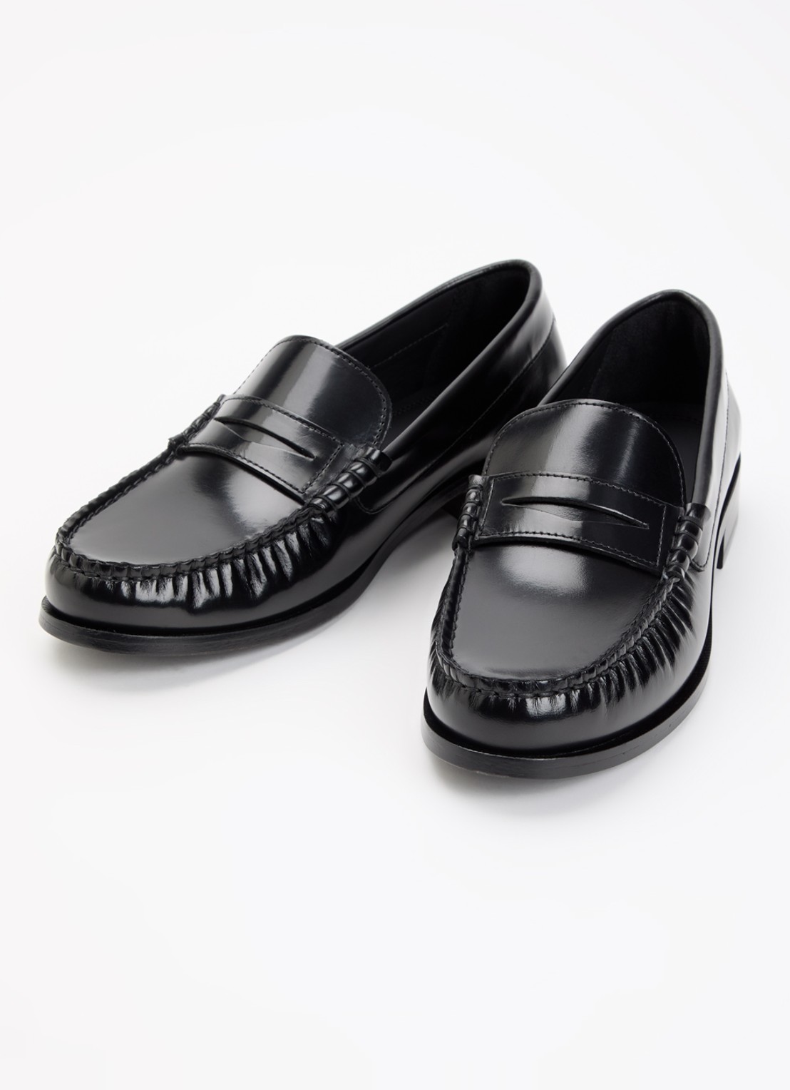 ALOHAS Rivet loafer van leer - detail 3 zwart