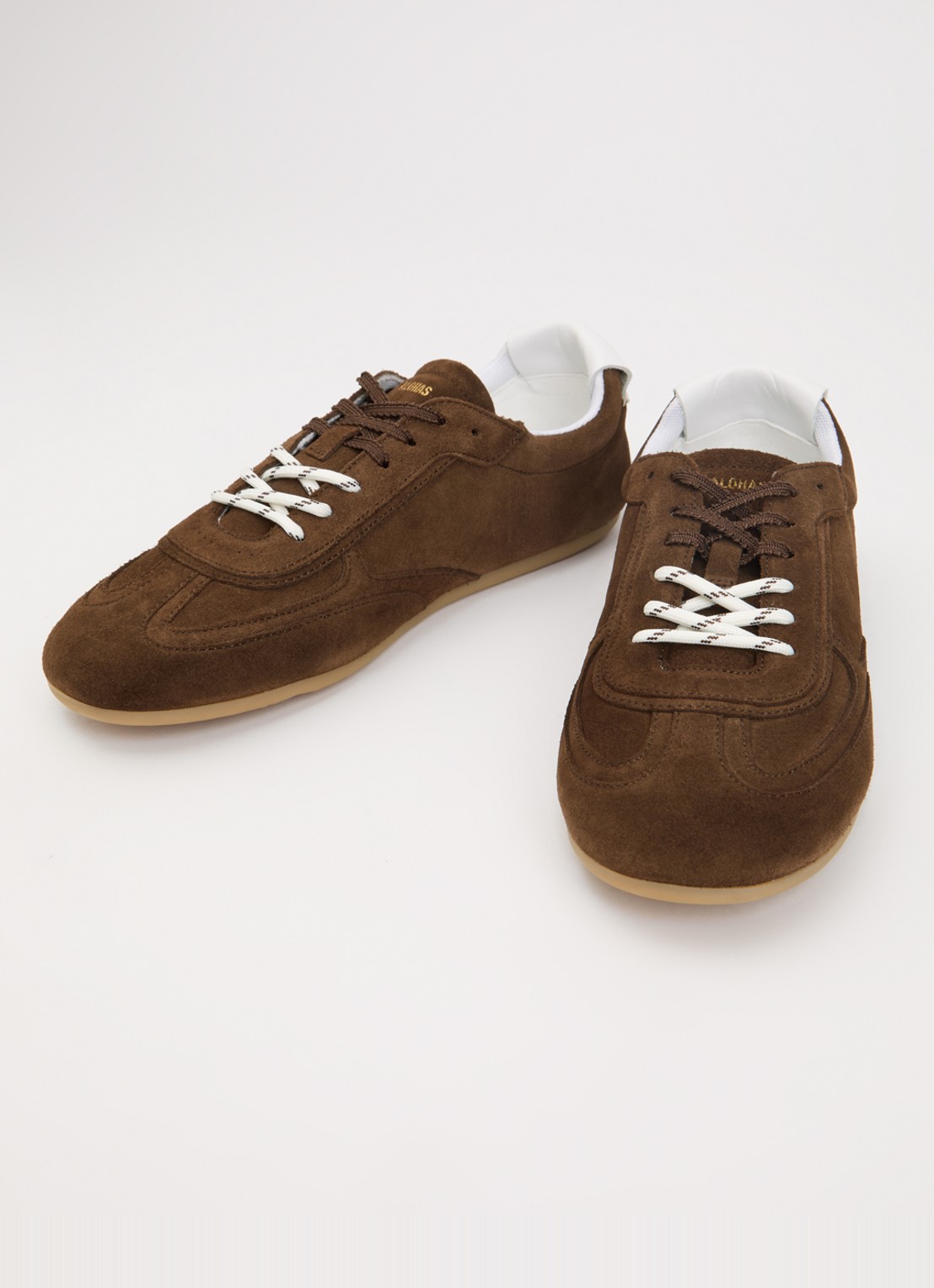 ALOHAS Tb.24 sneaker van suède - detail 3 chocoladebruin