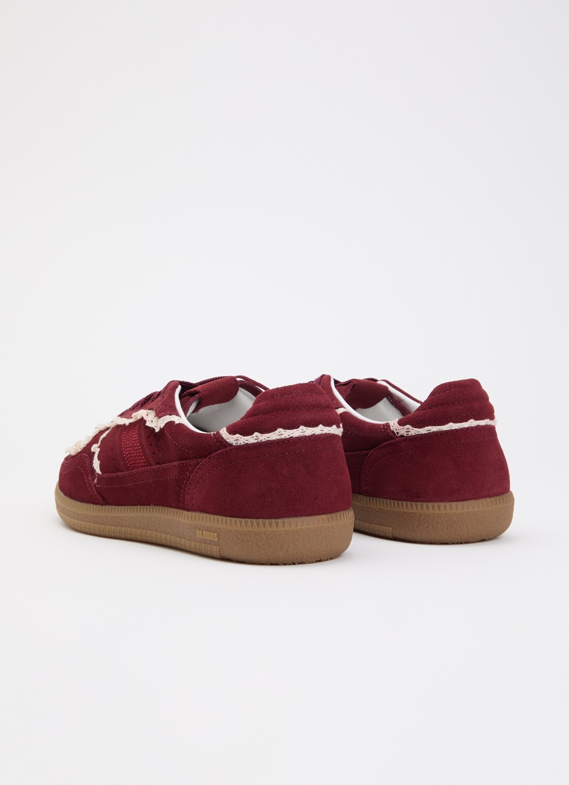 ALOHAS Tb.490 Crochet sneaker van suède - achterkant 5 bordeauxrood