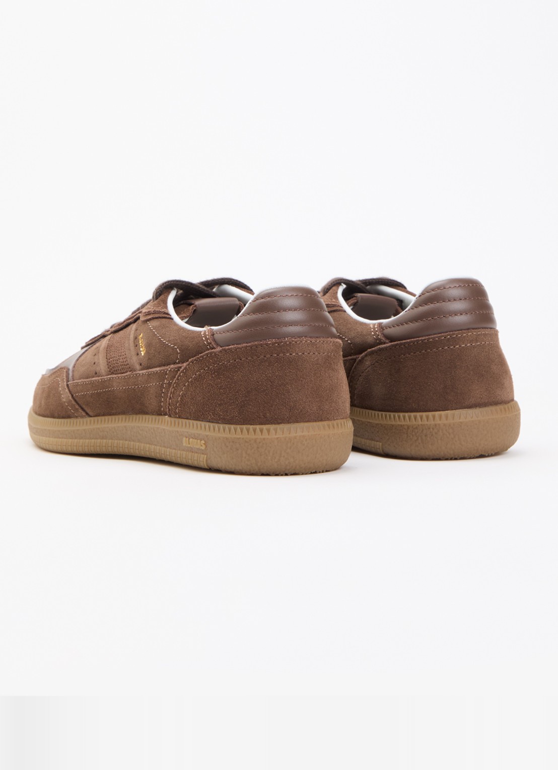 ALOHAS Tb.490 Rife sneaker van suède met leren details - achterkant 4 bruin
