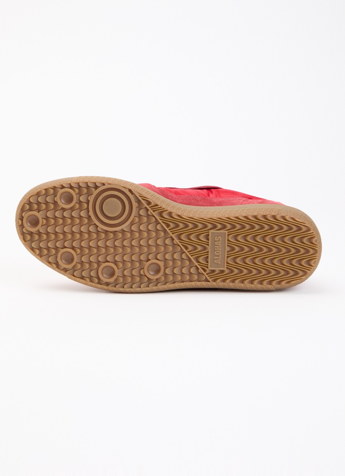 ALOHAS Tb.490 Rife sneaker van suède met leren details - detail 5 rood