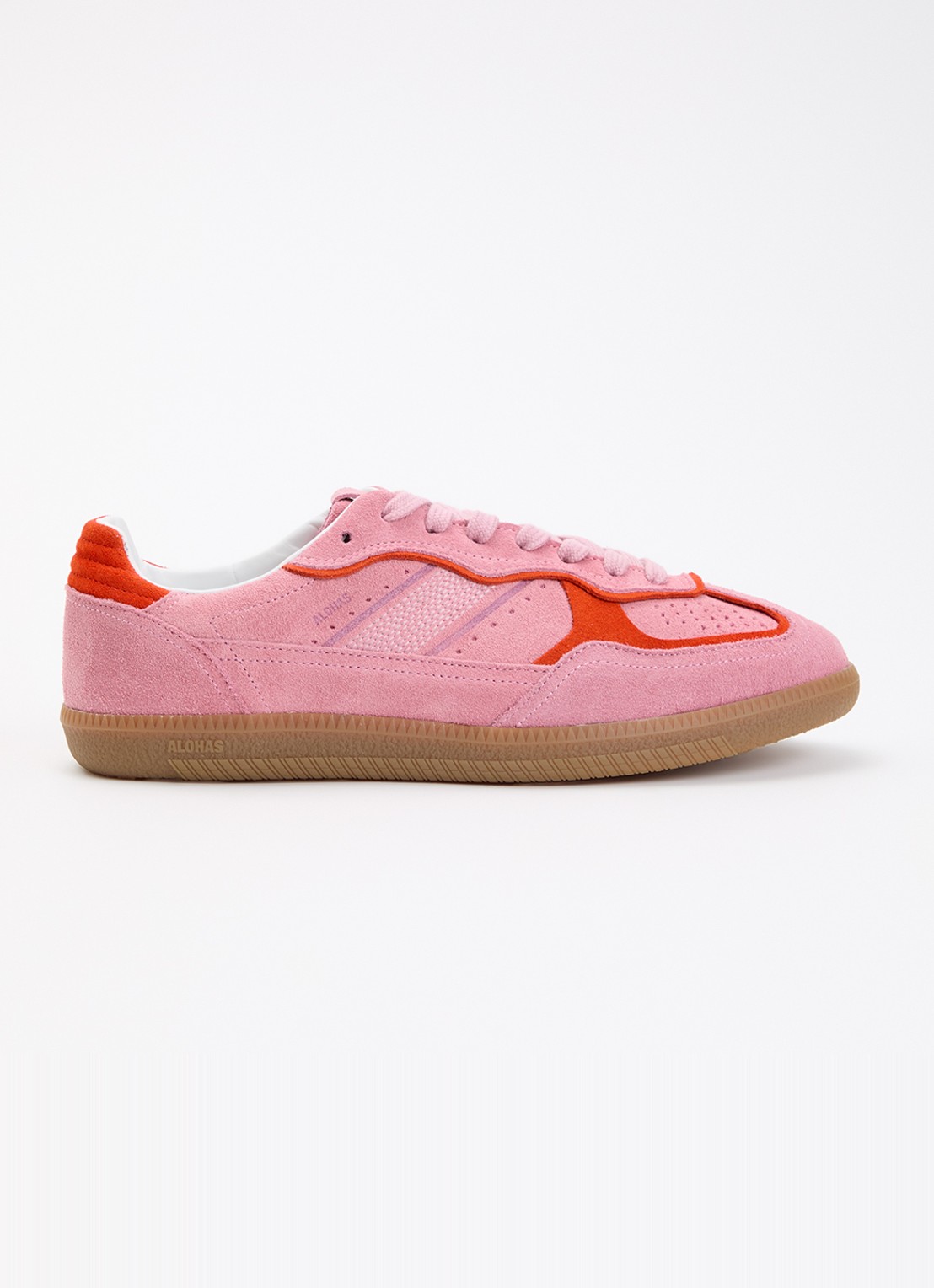 ALOHAS Tb.490 Rife sneaker van suède - voorkant roze