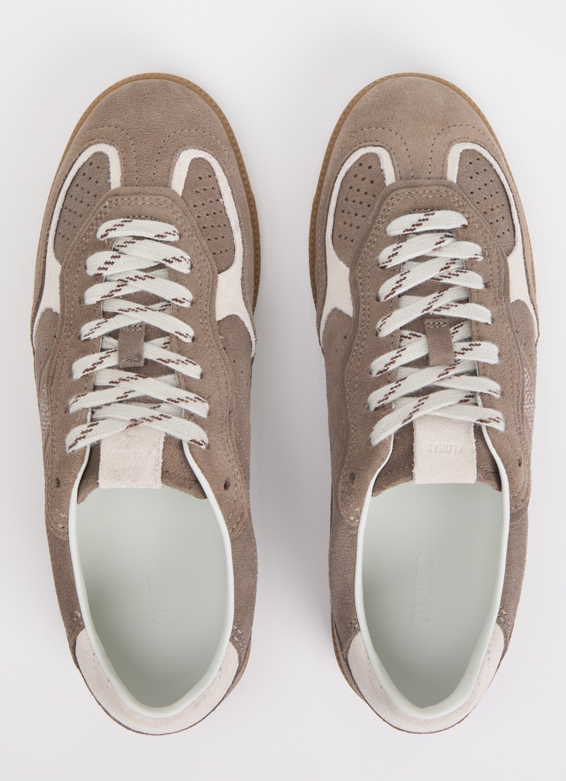 ALOHAS Tb.490 Rife sneaker van suède - detail 3 taupe