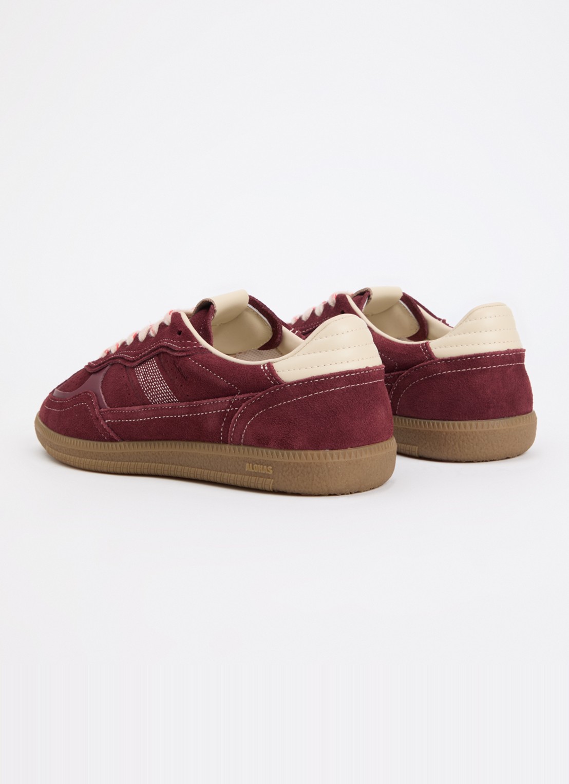 ALOHAS Tb.490 Rife sneaker van suède - achterkant 5 bordeauxrood