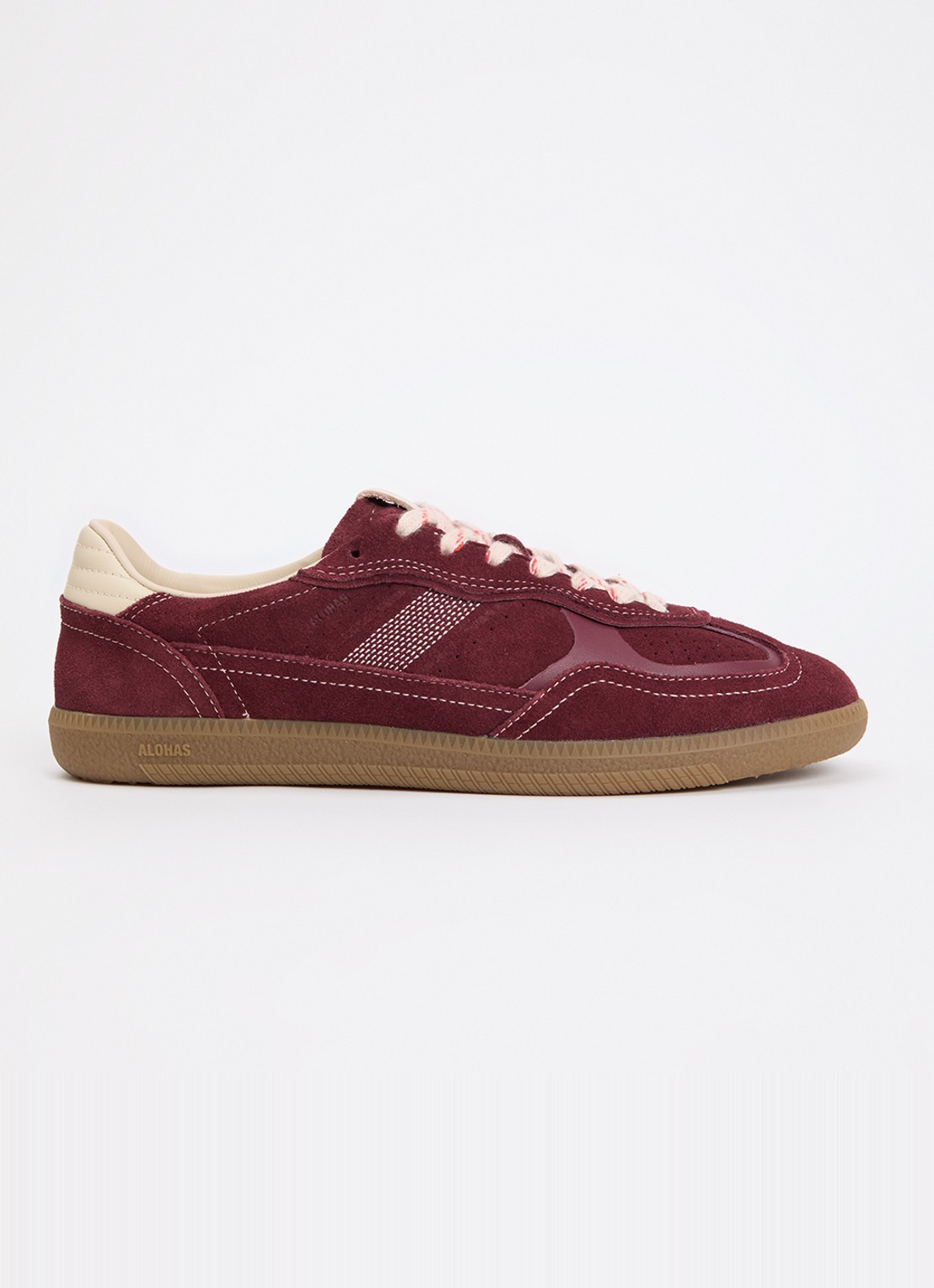 ALOHAS Tb.490 Rife sneaker van suède - voorkant bordeauxrood