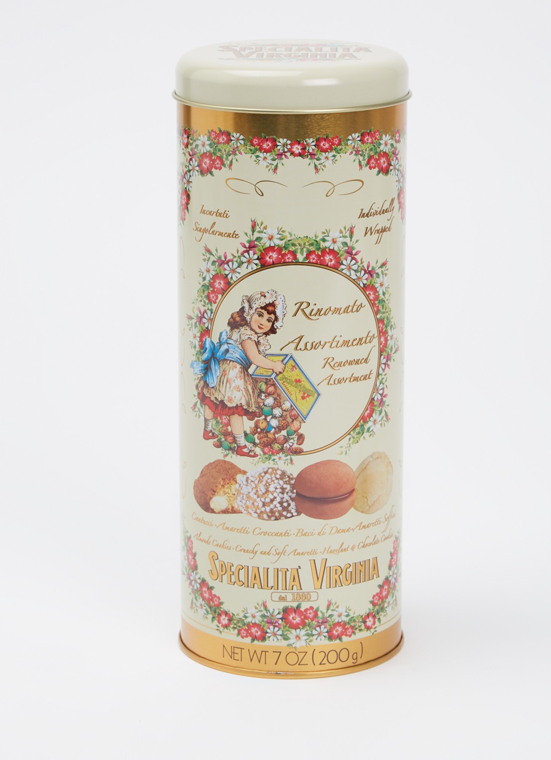 Amaretti Virginia Virginia koekjes in blik 200 gram - voorkant 2 undefined