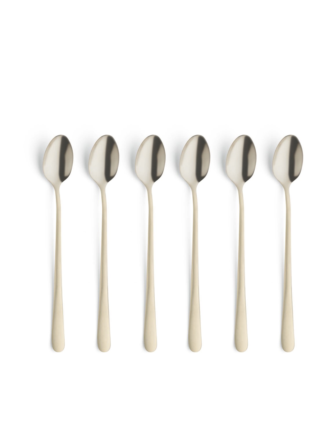 Amefa Austin theelepel set van 6  - voorkant goud