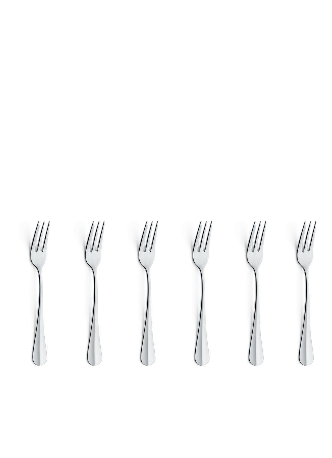 Amefa Baguette gebaksvork set van 6  - voorkant zilver
