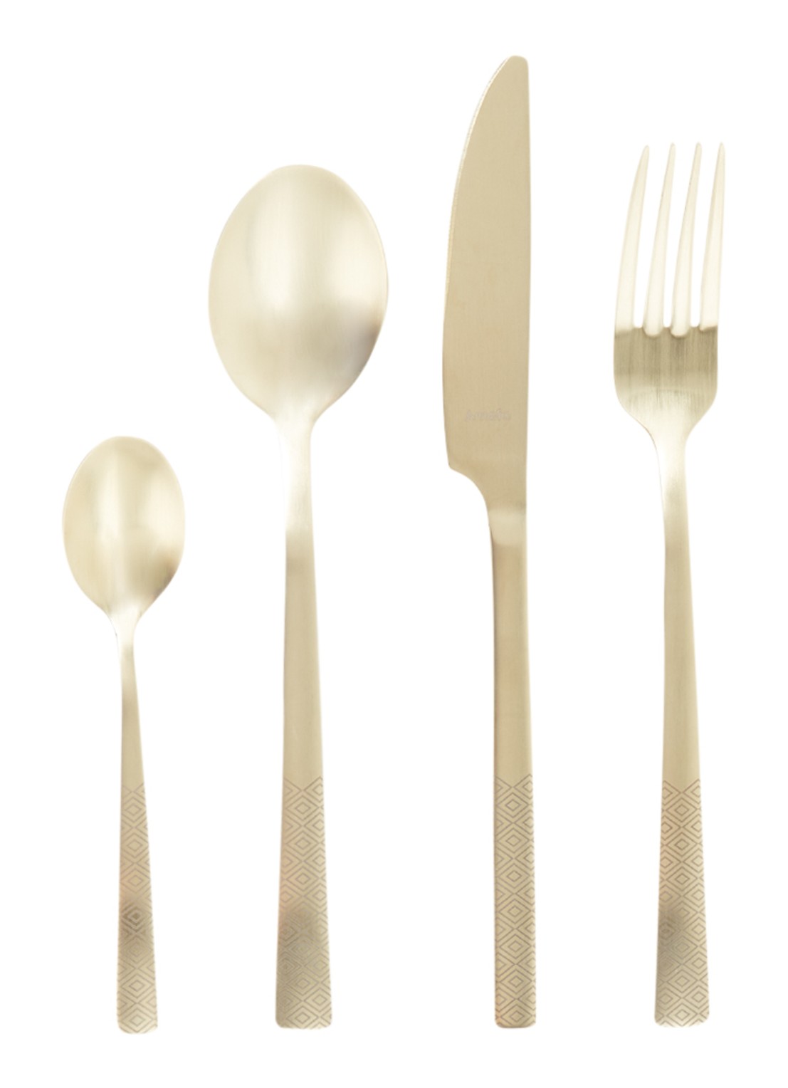 Amefa Manille bestekset 16-delig - voorkant goud
