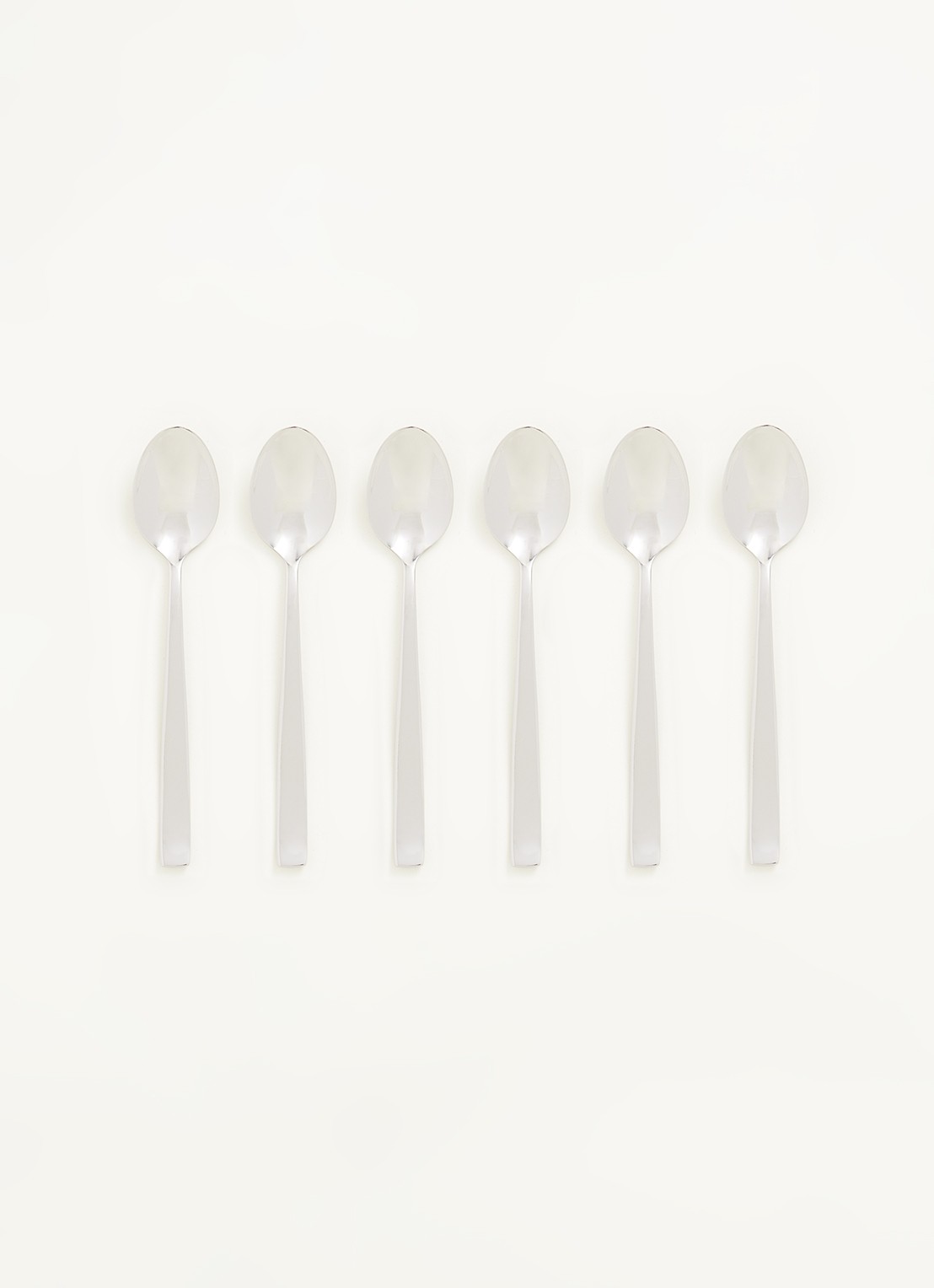 Amefa Martin theelepel set van 6  - voorkant 2 zilver