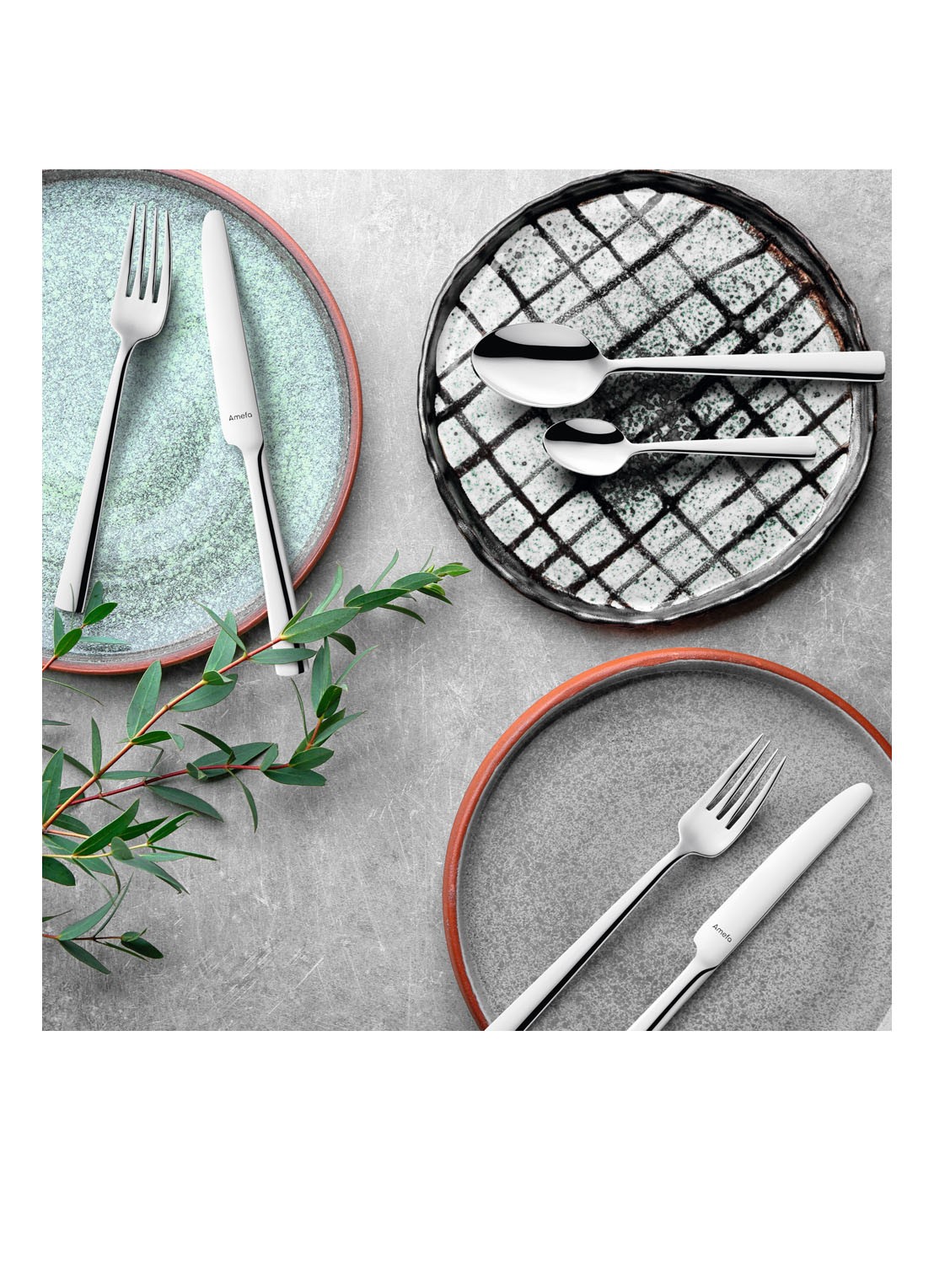 Amefa Moderno bestekset 24-delig - detail 2 zilver
