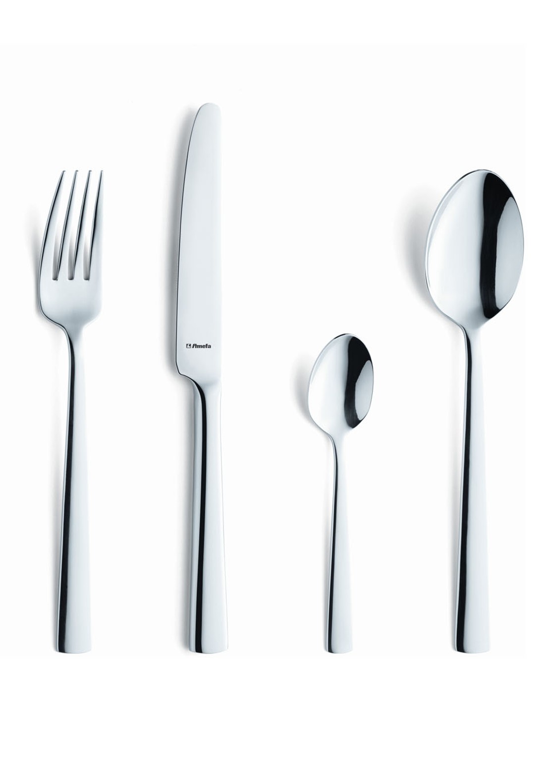 Amefa Moderno bestekset 24-delig - voorkant 3 zilver