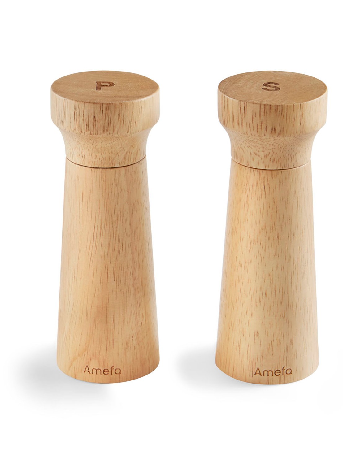 Amefa Peper- en zoutmolen 15 cm 2-delig - voorkant 2 bruin