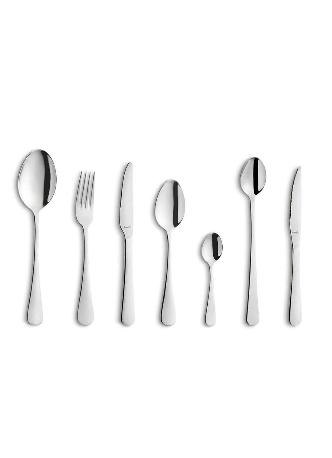 Amefa Rome bestekset 42-delig - voorkant 3 zilver