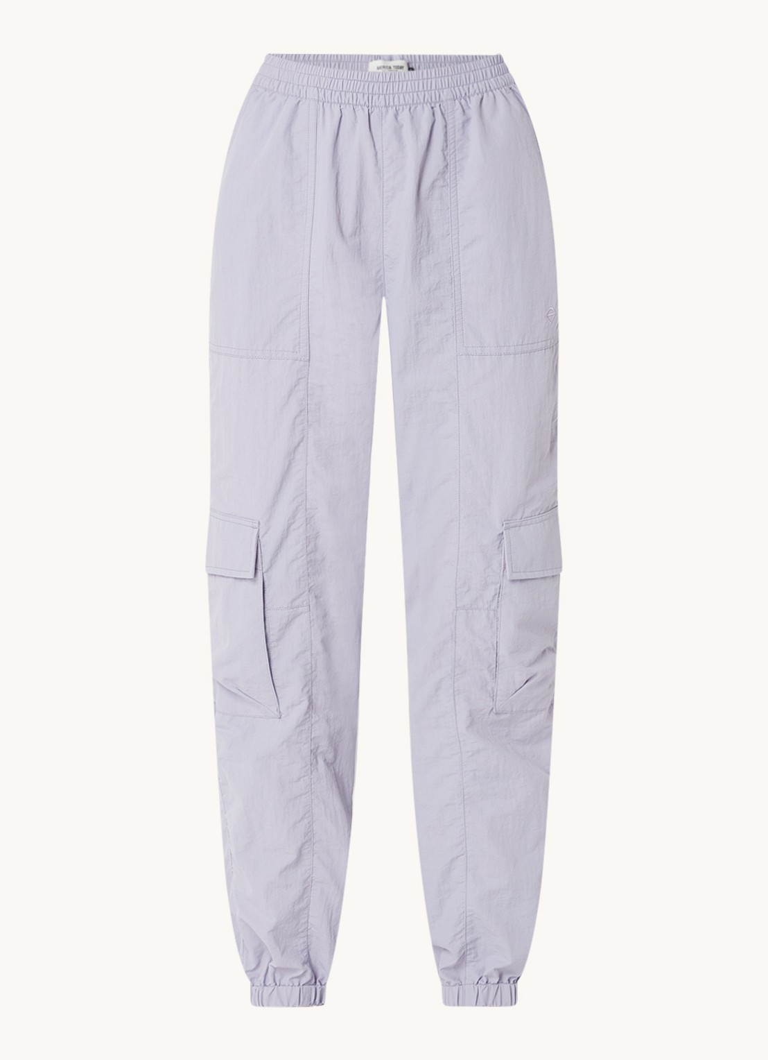 America Today Perry high waist tapered fit cargobroek  - voorkant 2 lila