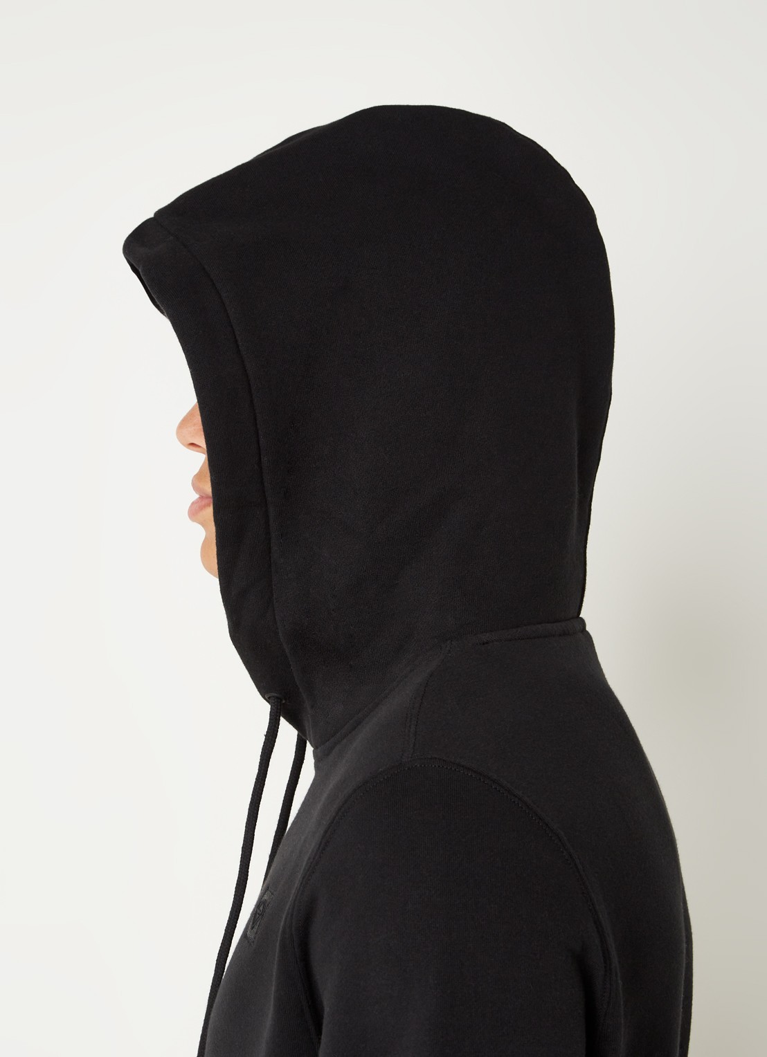 America Today Sanford hoodie met logoborduring - detail 5 zwart