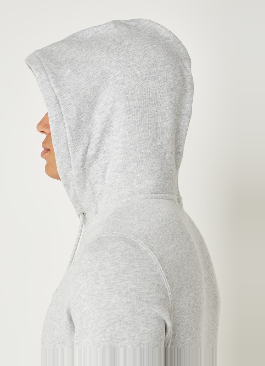 America Today Sanford hoodie met logoborduring - detail 4 grijsmele