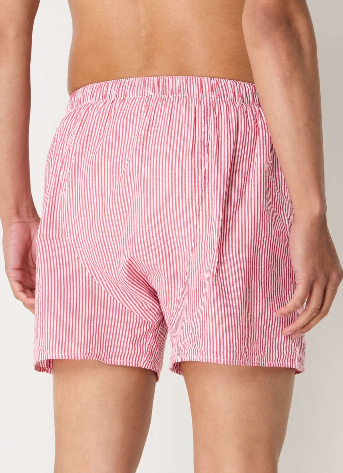 America Today Thomas boxershort met streepprint - achterkant 4 rood