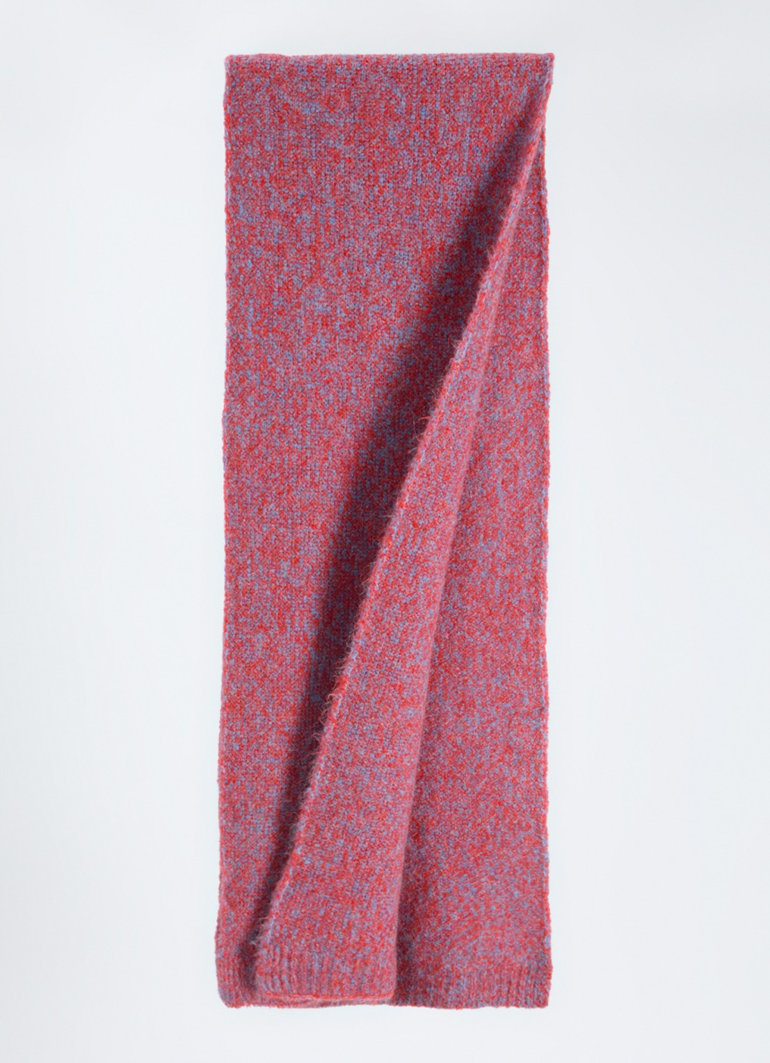 American Vintage East sjaal in alpaca wolblend 180 x 42 cm - voorkant 3 rood