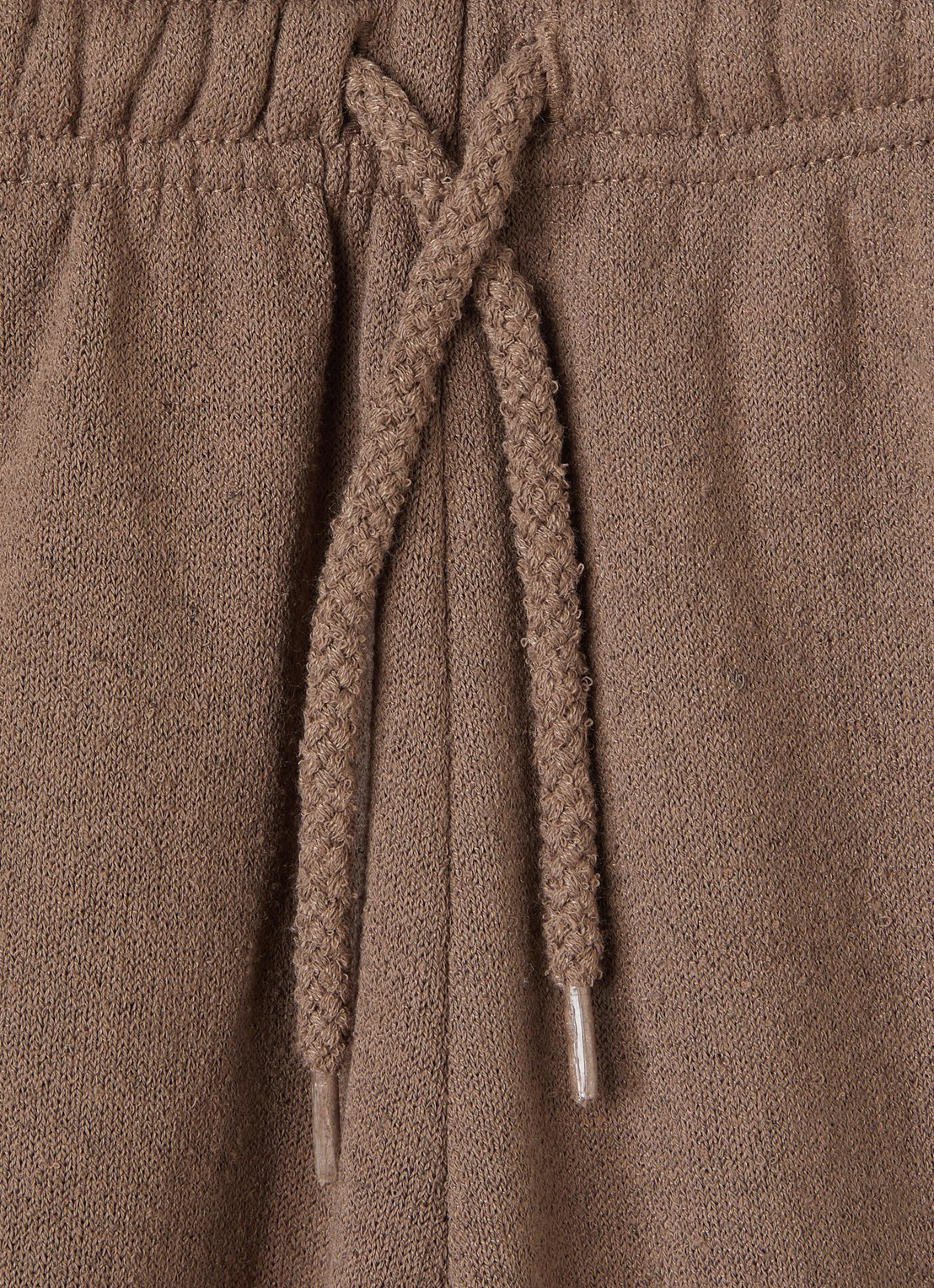 American Vintage Evona straight fit joggingbroek met logo - detail 3 lichtbruin