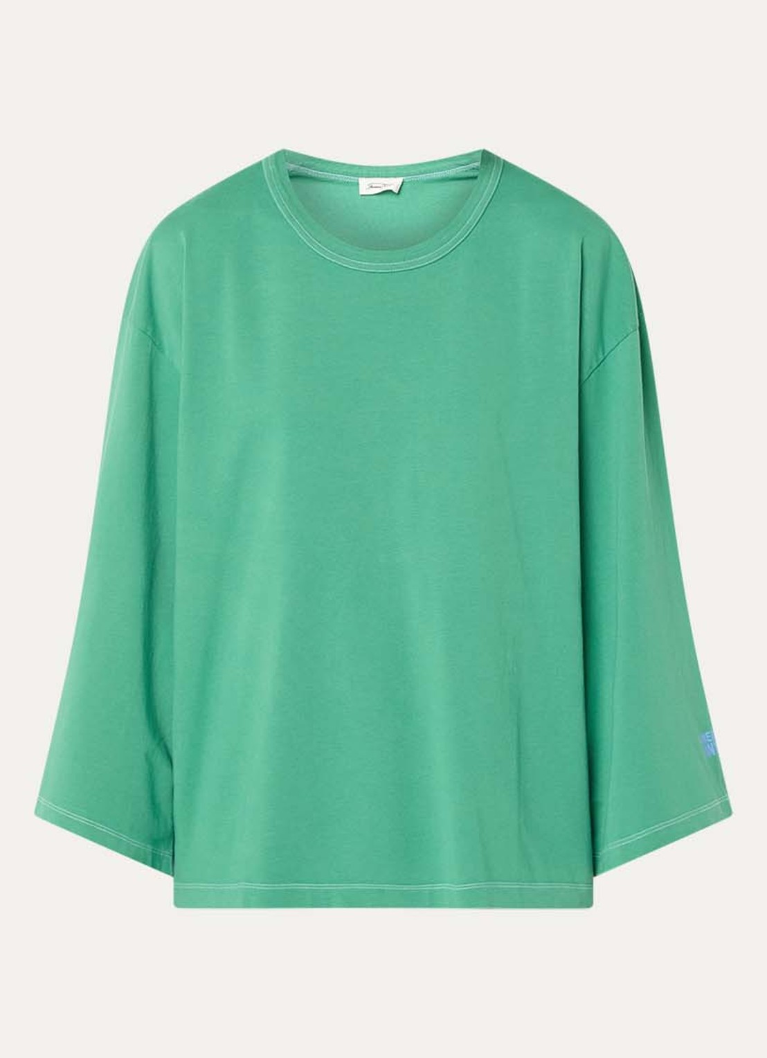 American Vintage Fizvalley longsleeve met logo  - voorkant 2 groen