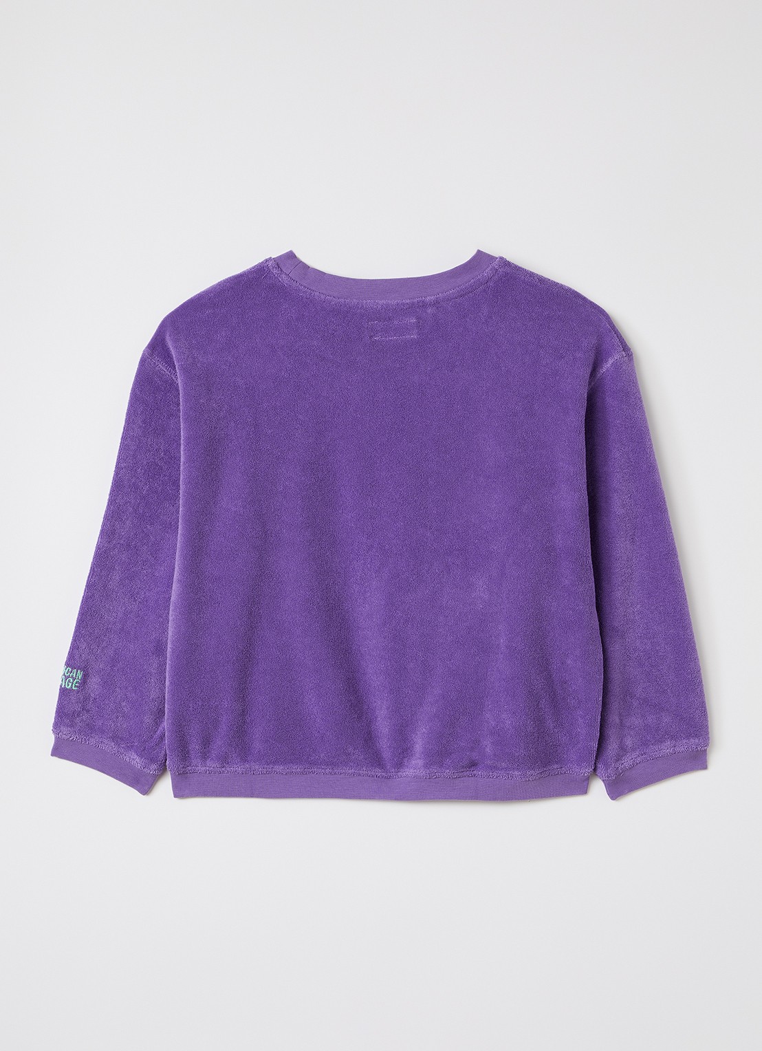 American Vintage Foxow sweater van badstof - voorkant 2 paars
