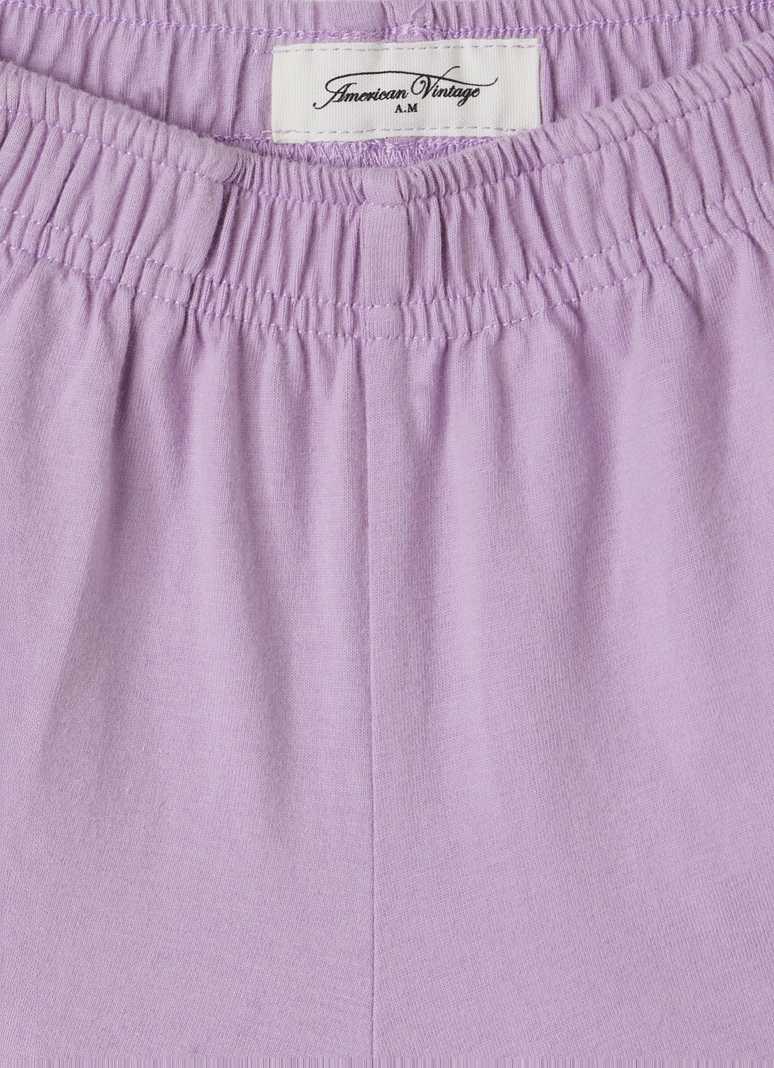 American Vintage Gixy loose fit korte broek met logo  - detail 3 paars