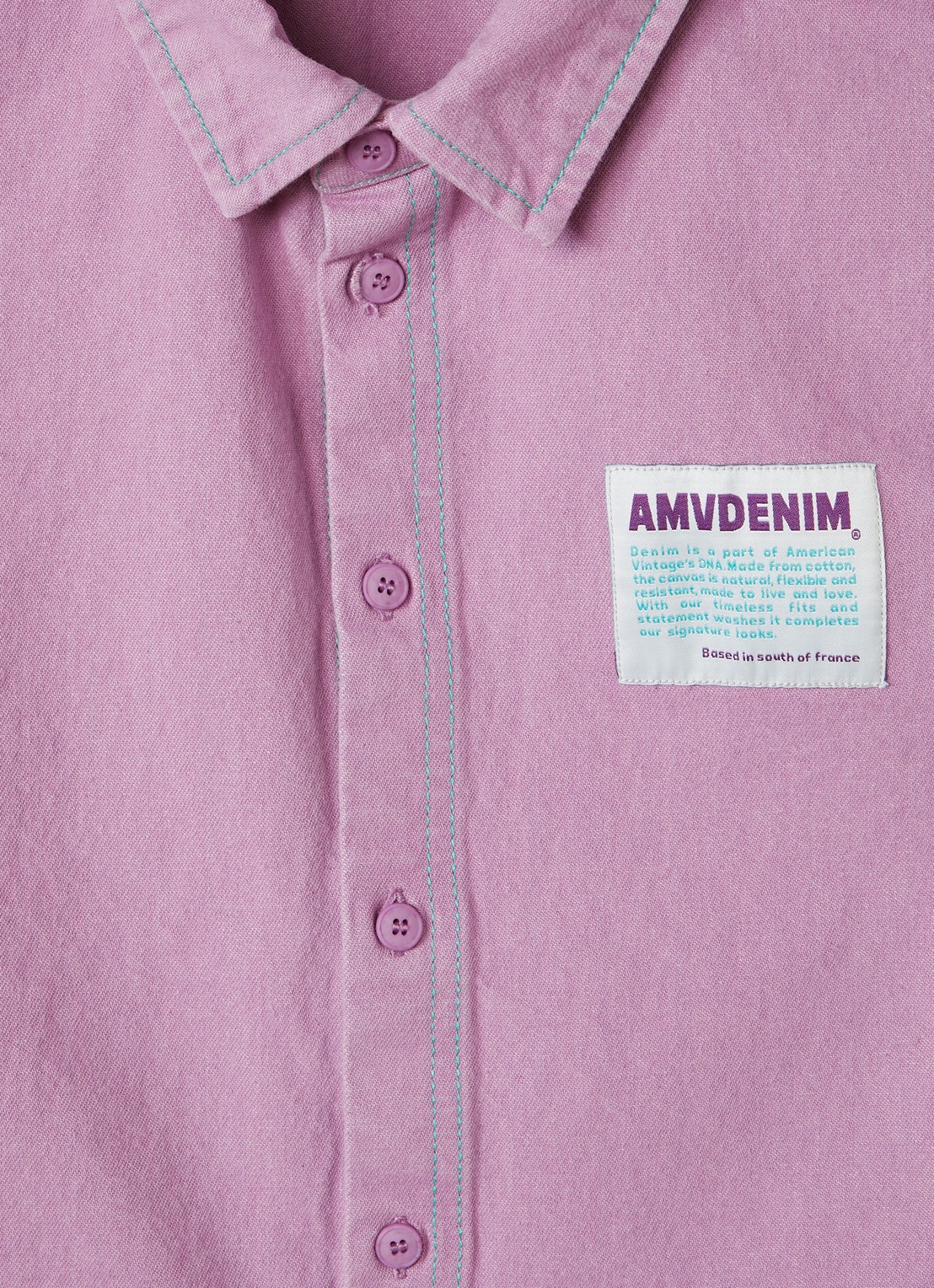 American Vintage Grace Bay blouse met borduring - detail 3 roze