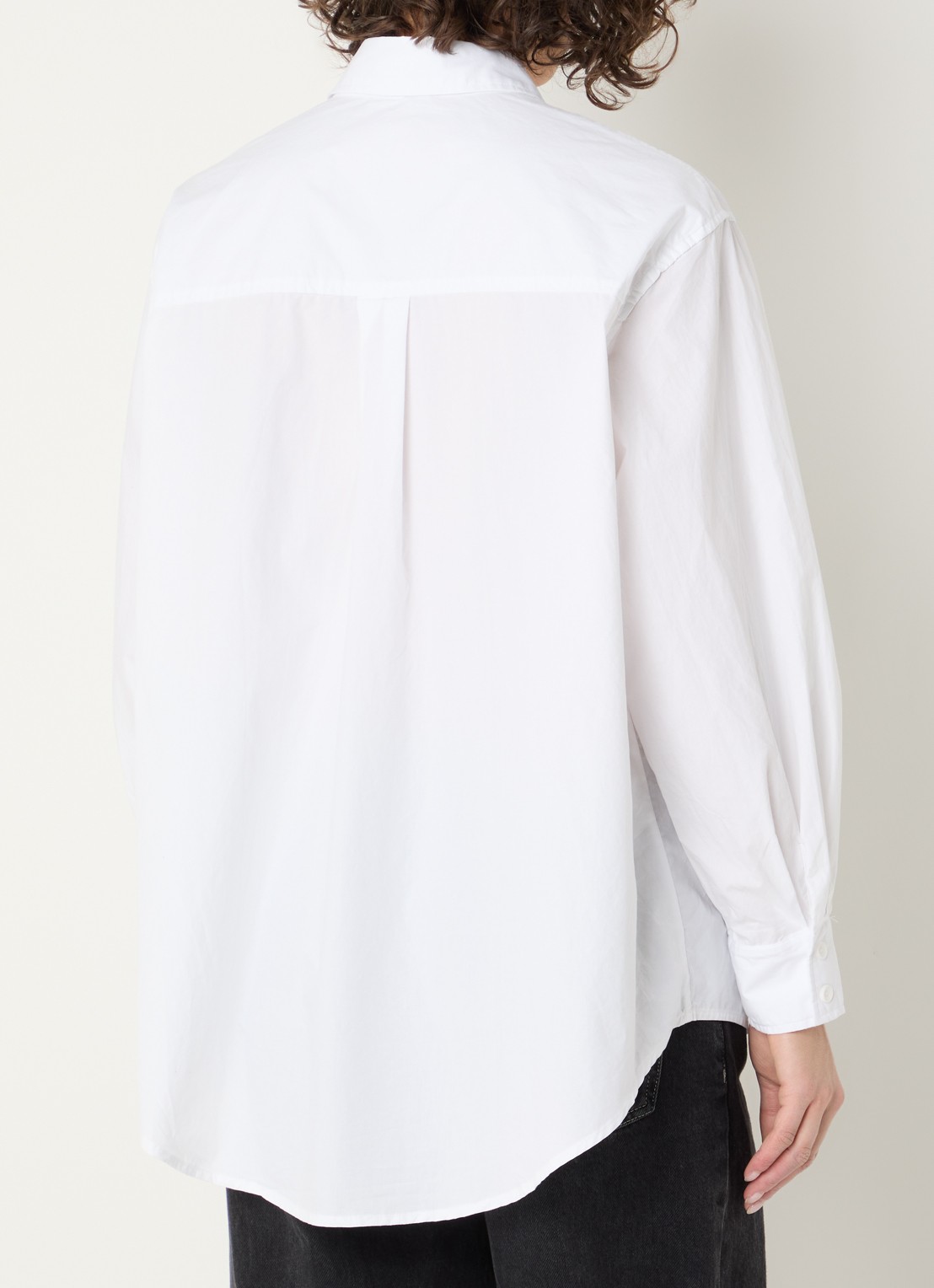 American Vintage Havanarow blouse met borstzak - achterkant 3 wit