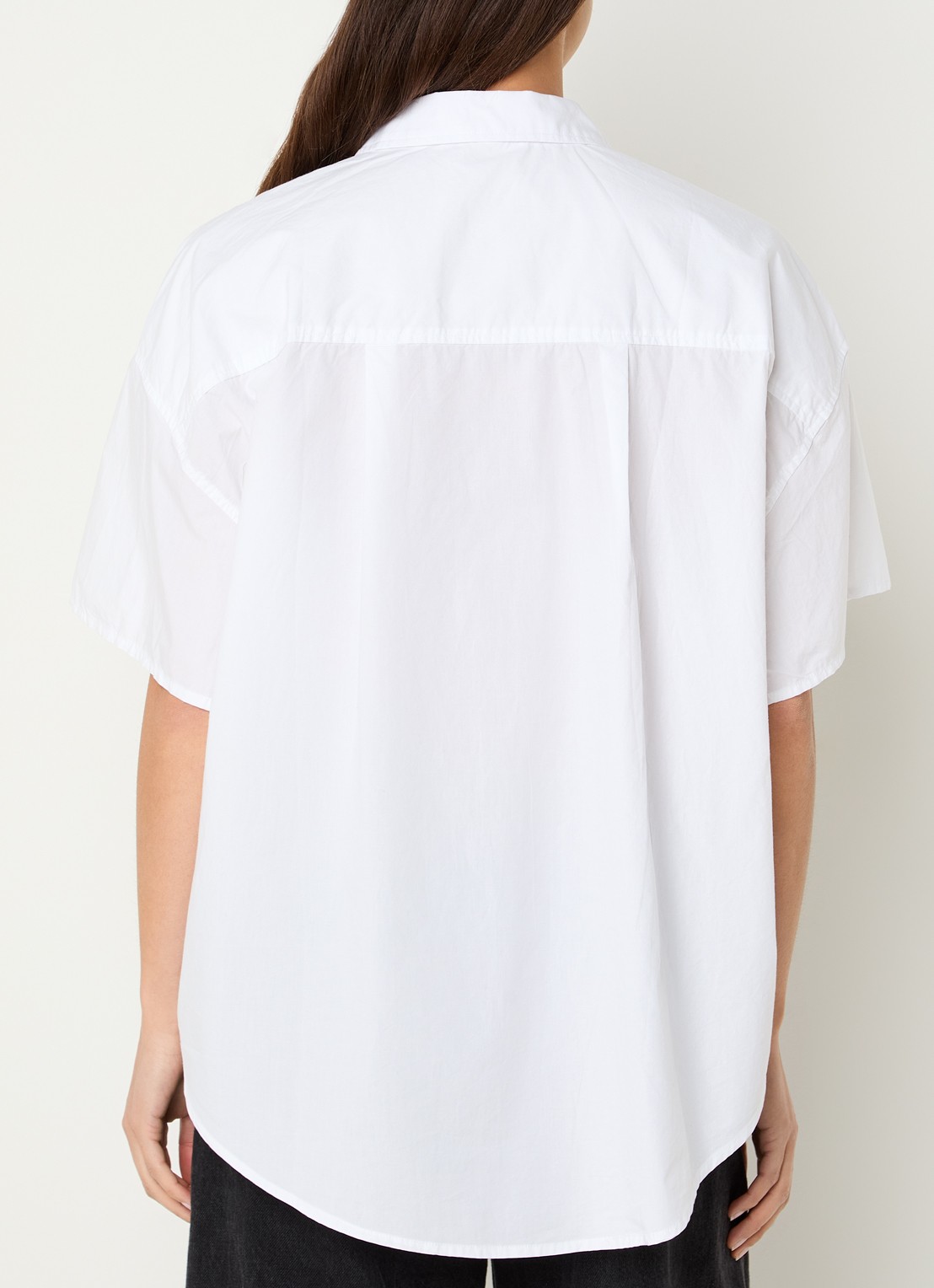 American Vintage Havanarow blouse met borstzak - achterkant 4 wit