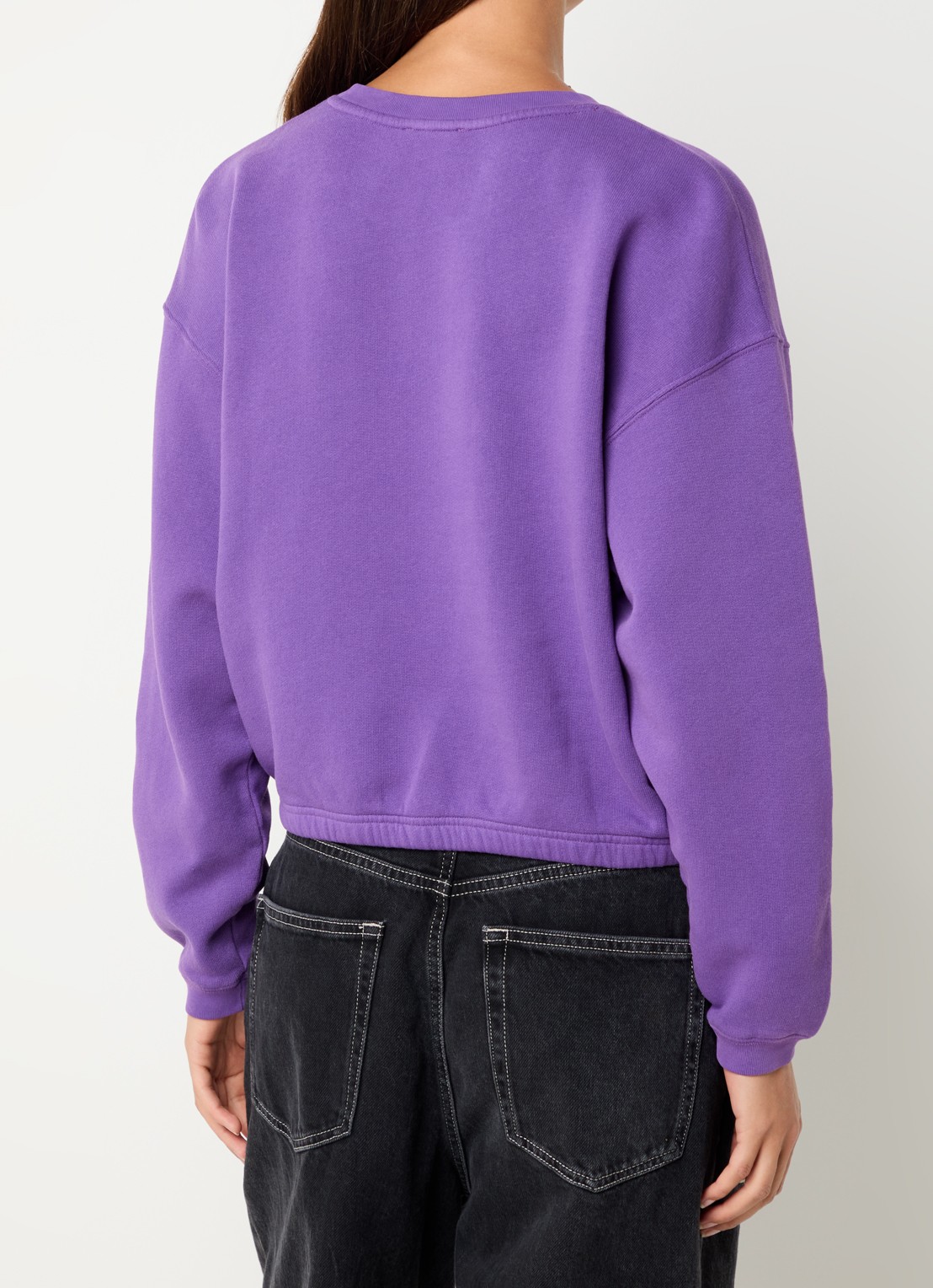 American Vintage Izubird sweater met logo - achterkant 4 paars
