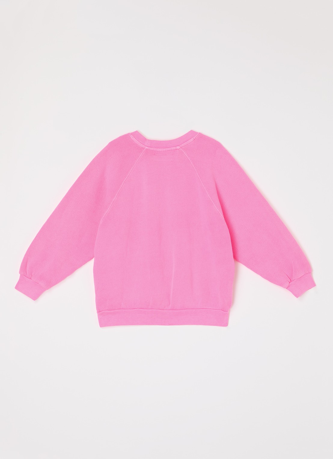 American Vintage Izubird sweater met logo - voorkant 3 neonroze