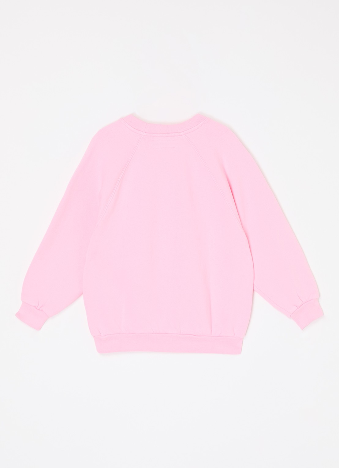 American Vintage Izubird sweater met logo - detail roze