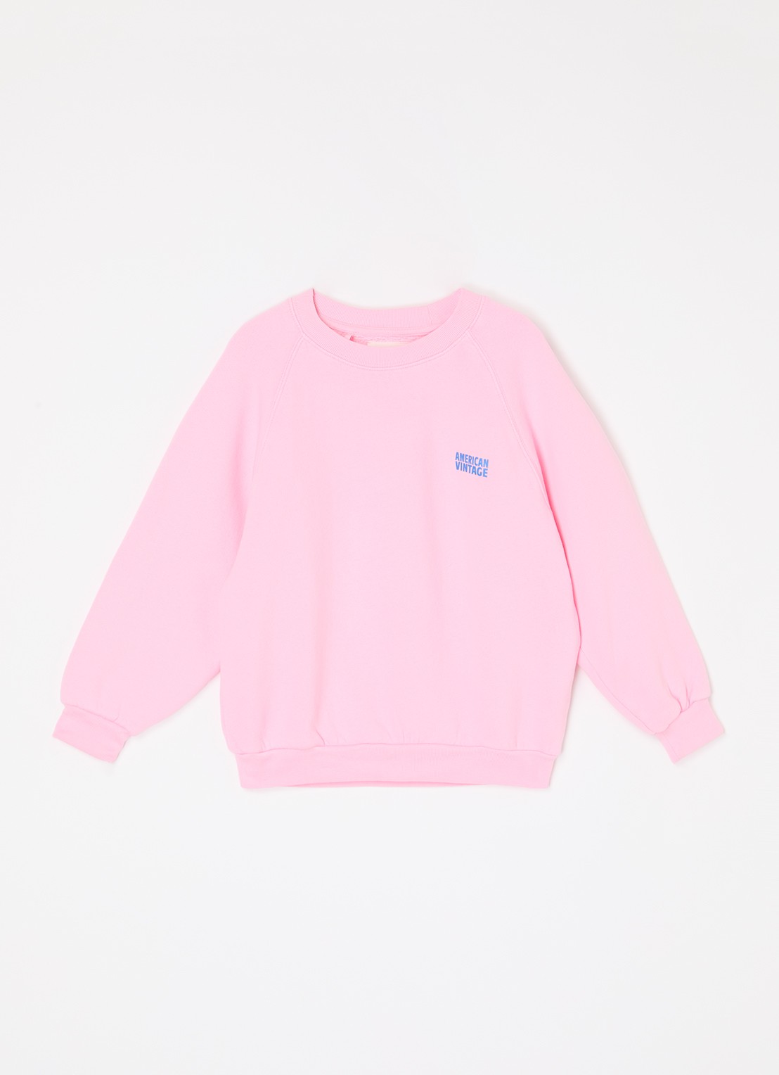 American Vintage Izubird sweater met logo - voorkant 3 roze