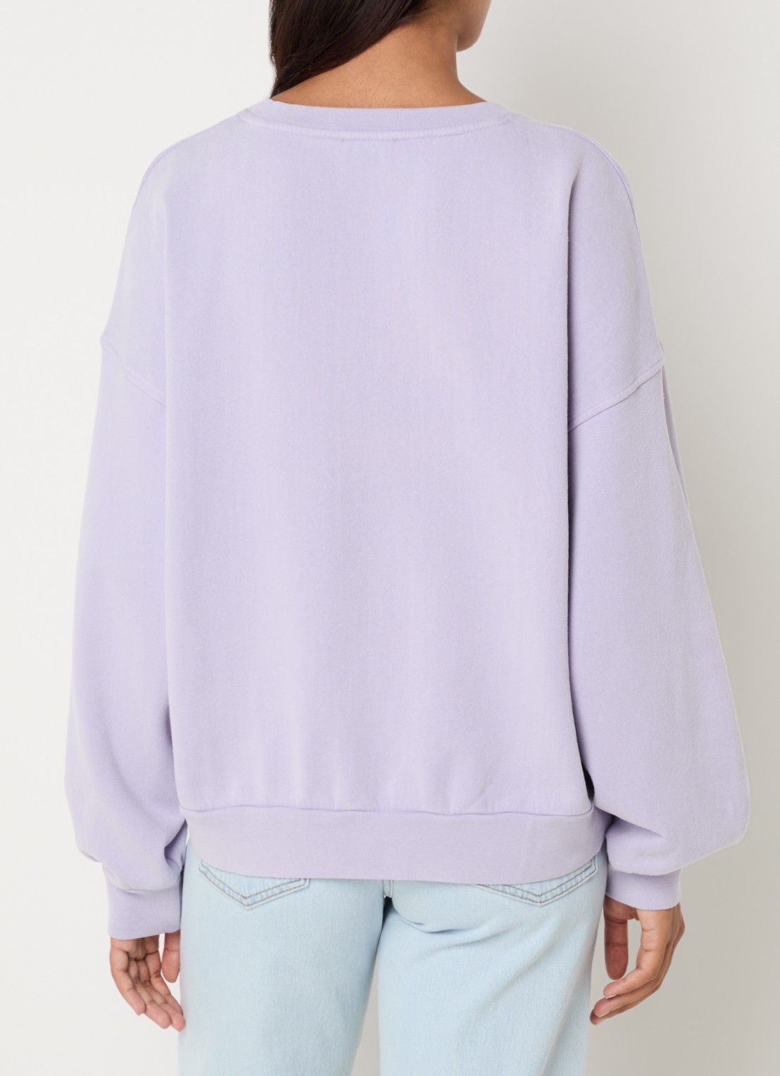 American Vintage Parme sweater met logo - achterkant 2 paars