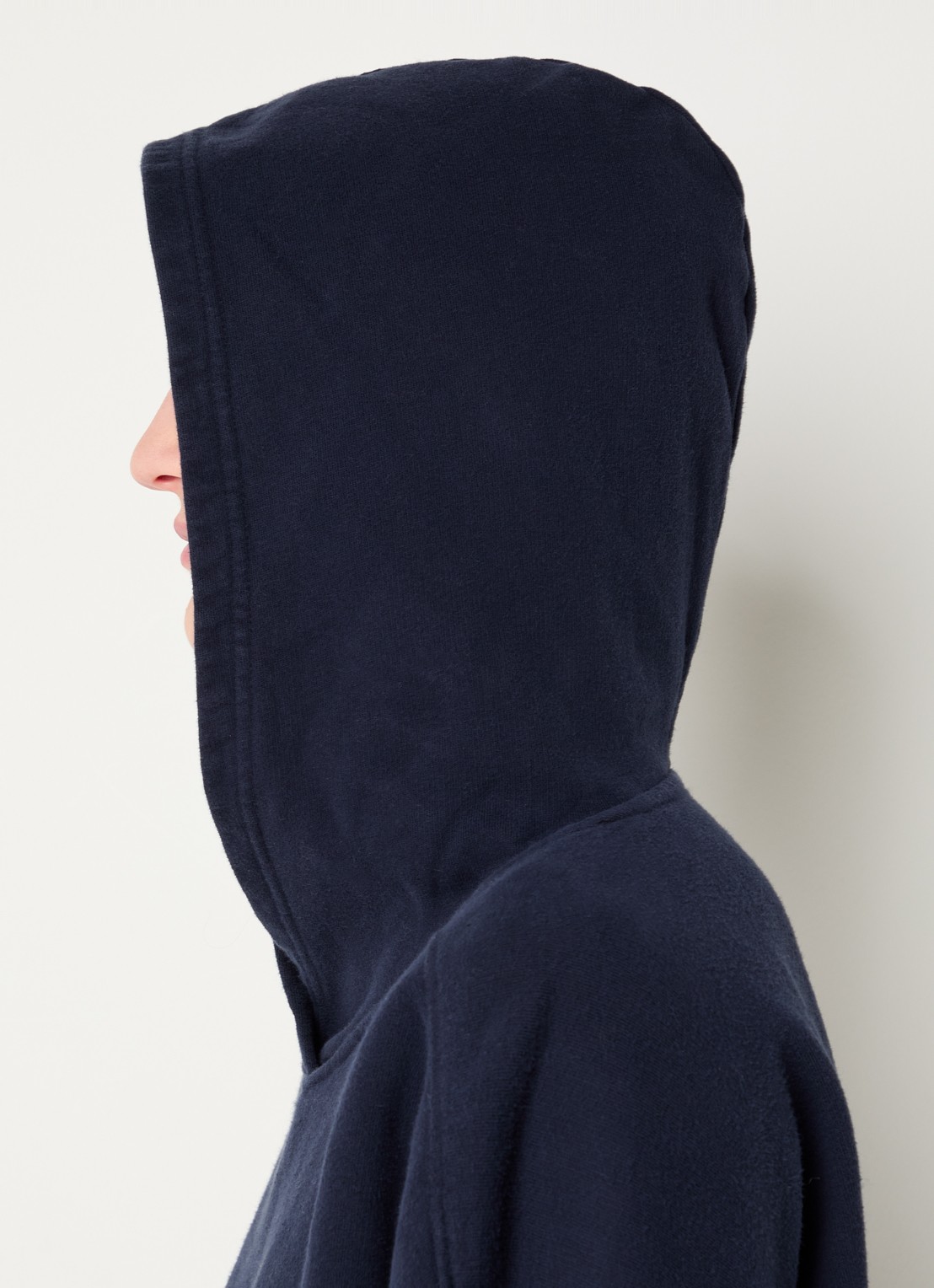 American Vintage Plizzy hoodie met logo  - detail 5 donkerblauw