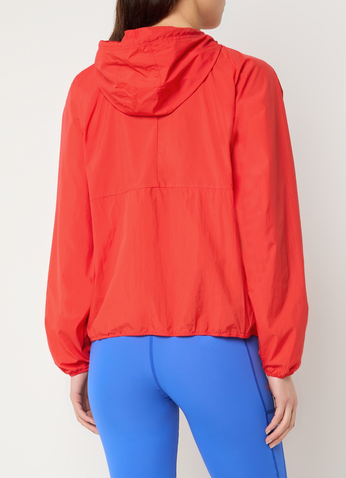 American Vintage Rajaz sportjack met logo - achterkant oranjerood