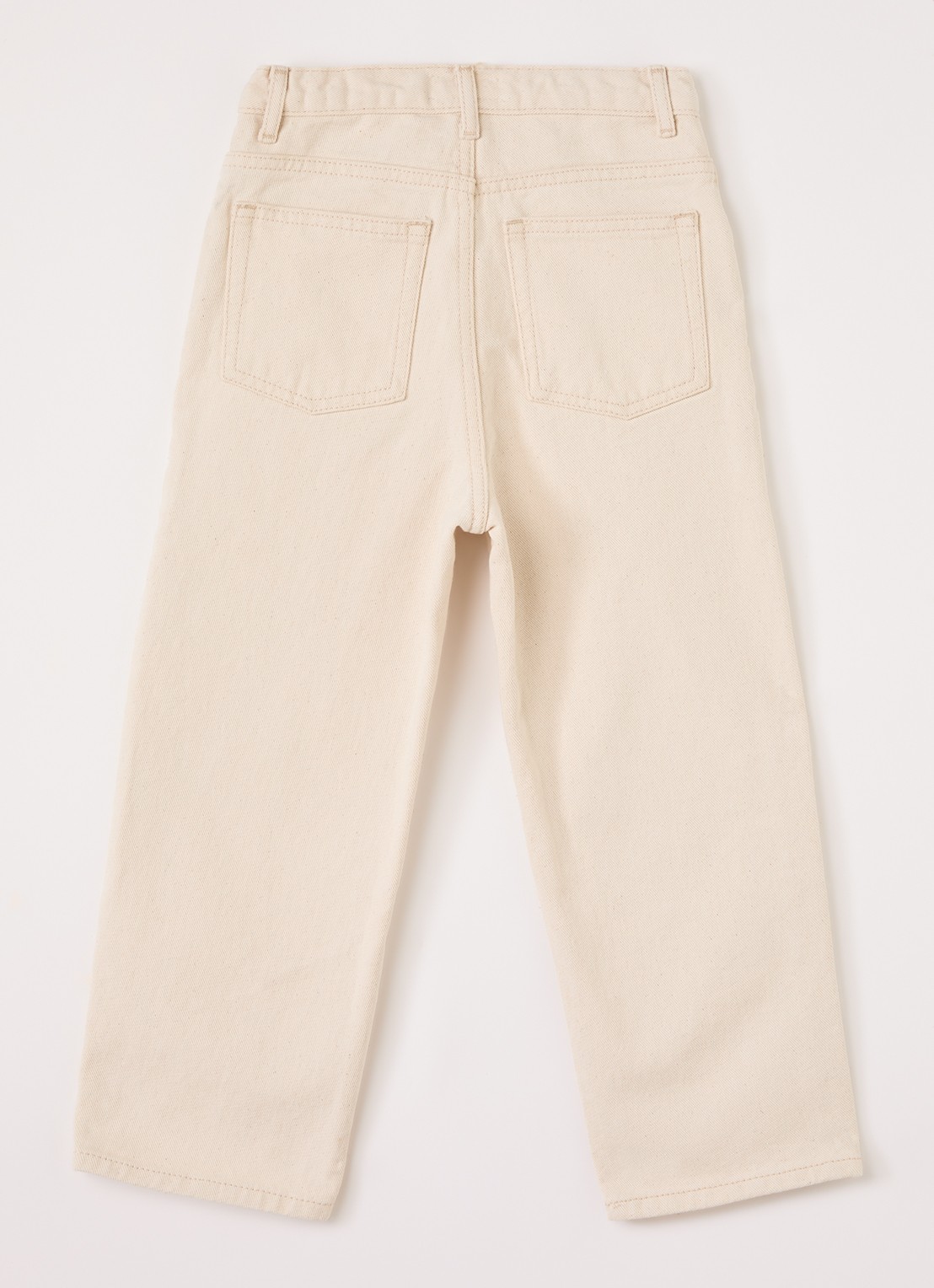 American Vintage Snopdog regular fit jeans met gekleurde wassing - voorkant 2 ivoor